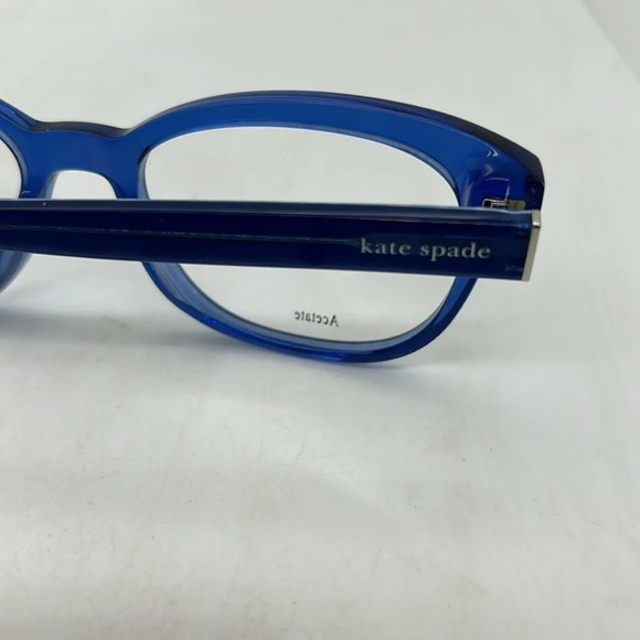 Kate Spade Zelda OJU Eyeglasses Frames RXable Blue/ White. NWT main image 4